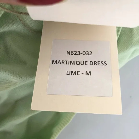 Noam Martinique Dress Lime Green Bodycon Zipper M NWT $260 - Picture 6 of 9